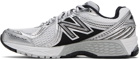 New Balance White & Black 860v2 Sneakers