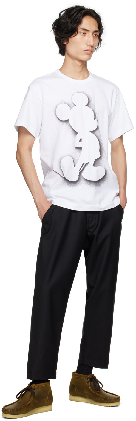 Comme des Garçons Homme Deux White Printed T-Shirt