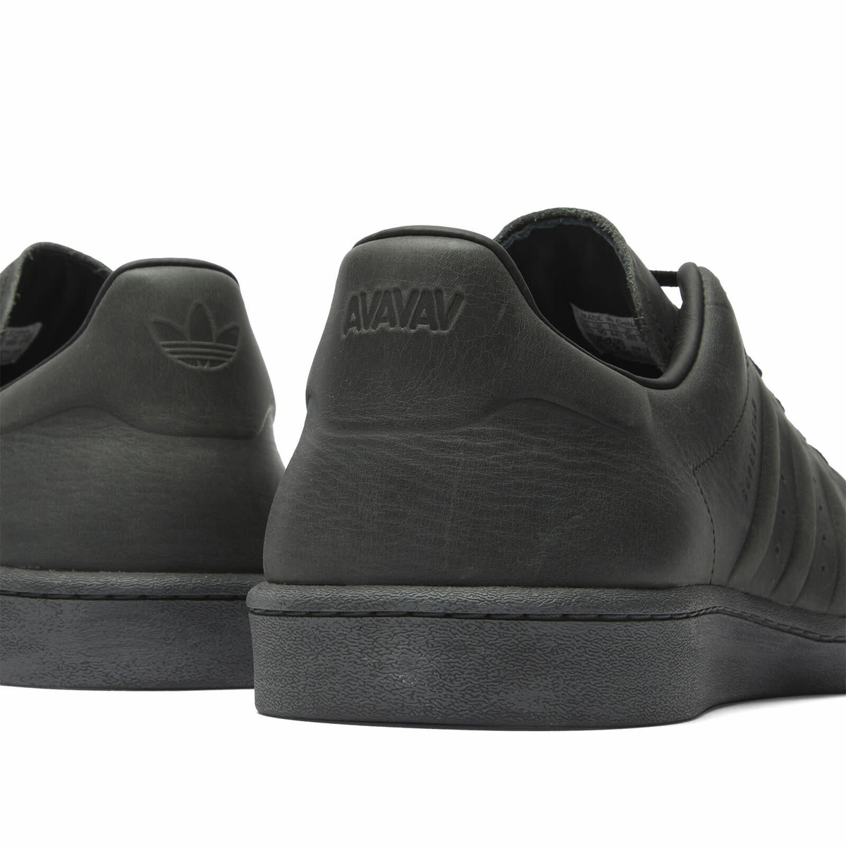 Adidas by AVAVAV Superstar Vacuum Lea Sneaker in Carbon/Grey Five