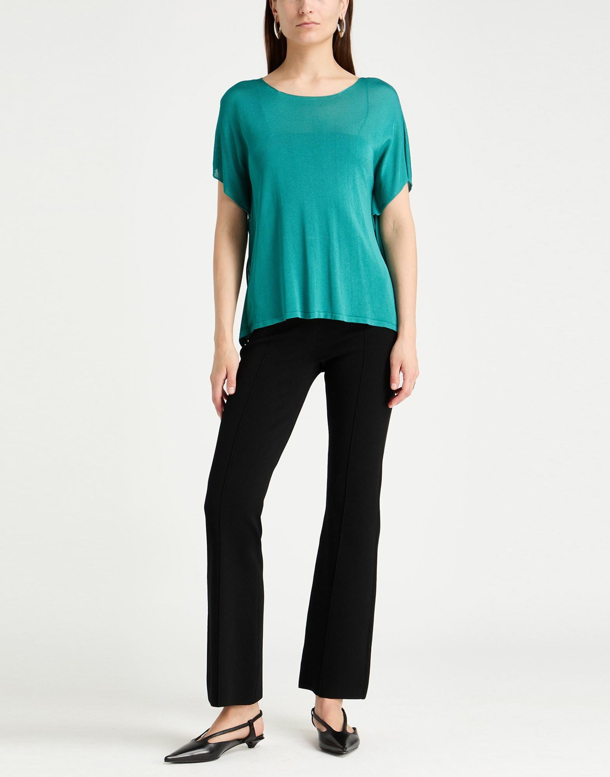 Alessia Santi Womens Sweater Emerald in Green