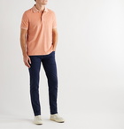 TOM FORD - Slim-Fit Cotton-Terry Polo Shirt - Orange