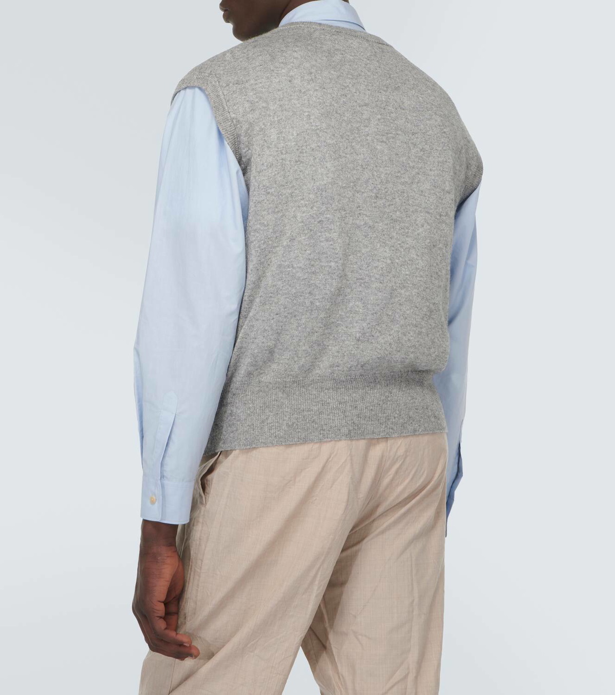 Auralee Cashmere and silk sweater vest Auralee