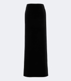 The Row Lew cotton velvet maxi skirt
