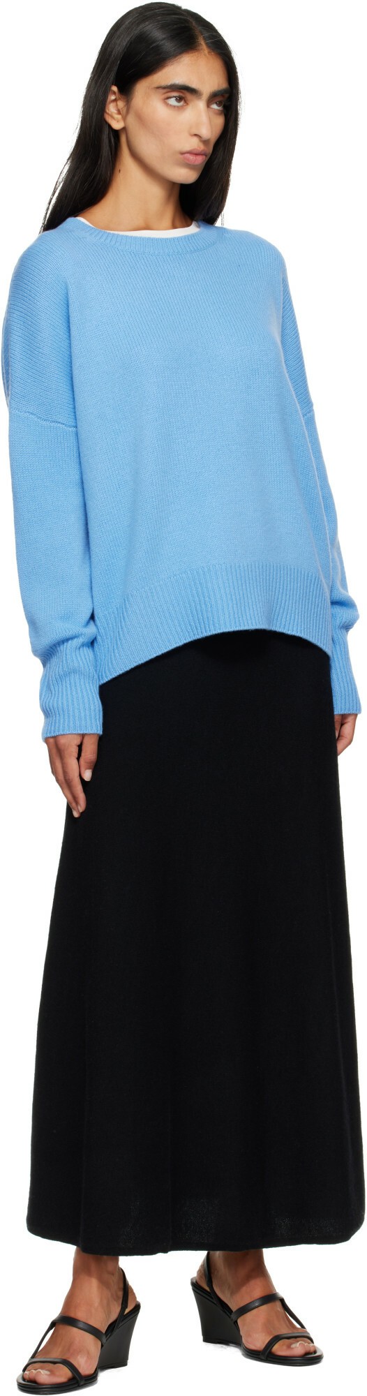 LISA YANG Black Torie Midi Skirt