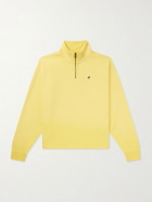 Aimé Leon Dore - Logo-Embroidered Cotton-Jersey Half-Zip Sweatshirt - Yellow