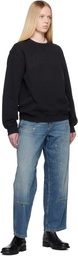Carhartt Work In Progress Black Faded Pond Corps Sweatshirt