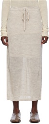 Lauren Manoogian Taupe Layer Maxi Skirt