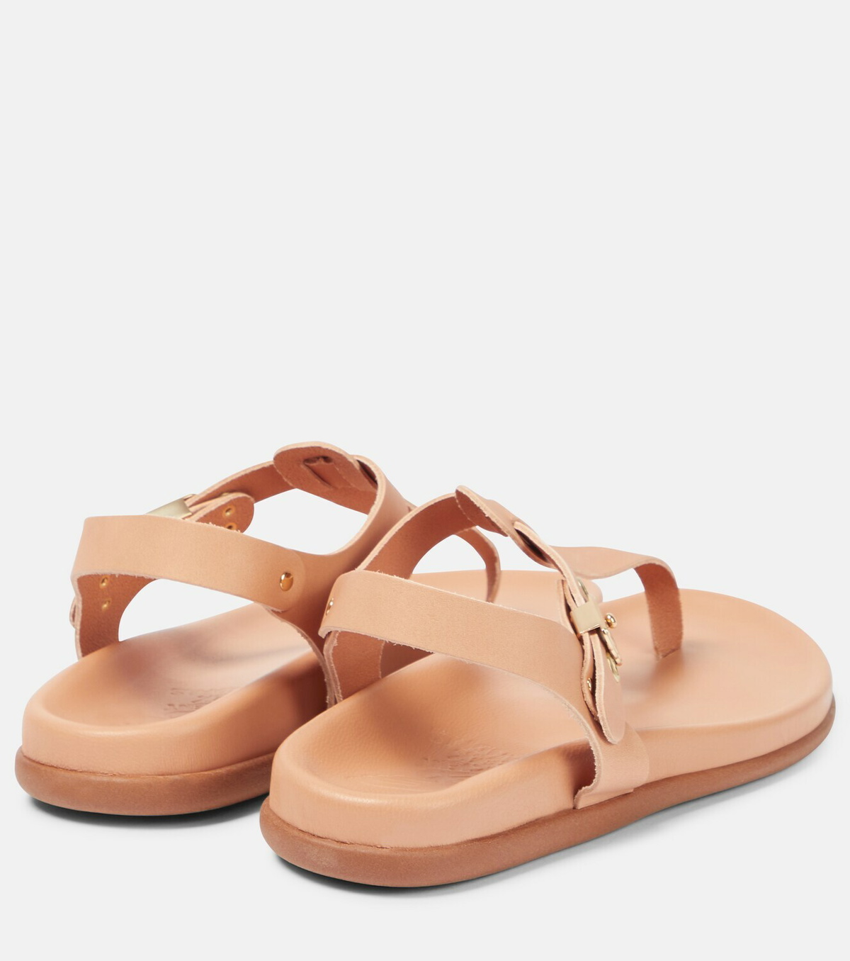 サンダル・ミュール ANCIENT GREEK SANDALS Peach leather thong sandals Ancient Greek Sandals - Alki leather thong sandals Ancient