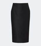 Gucci Silk faille pencil skirt