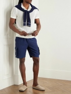 Onia - Johnny Crocheted Cotton-Blend Polo Shirt - White