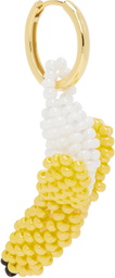 Pura Utz Yellow & White Banana Single Earring