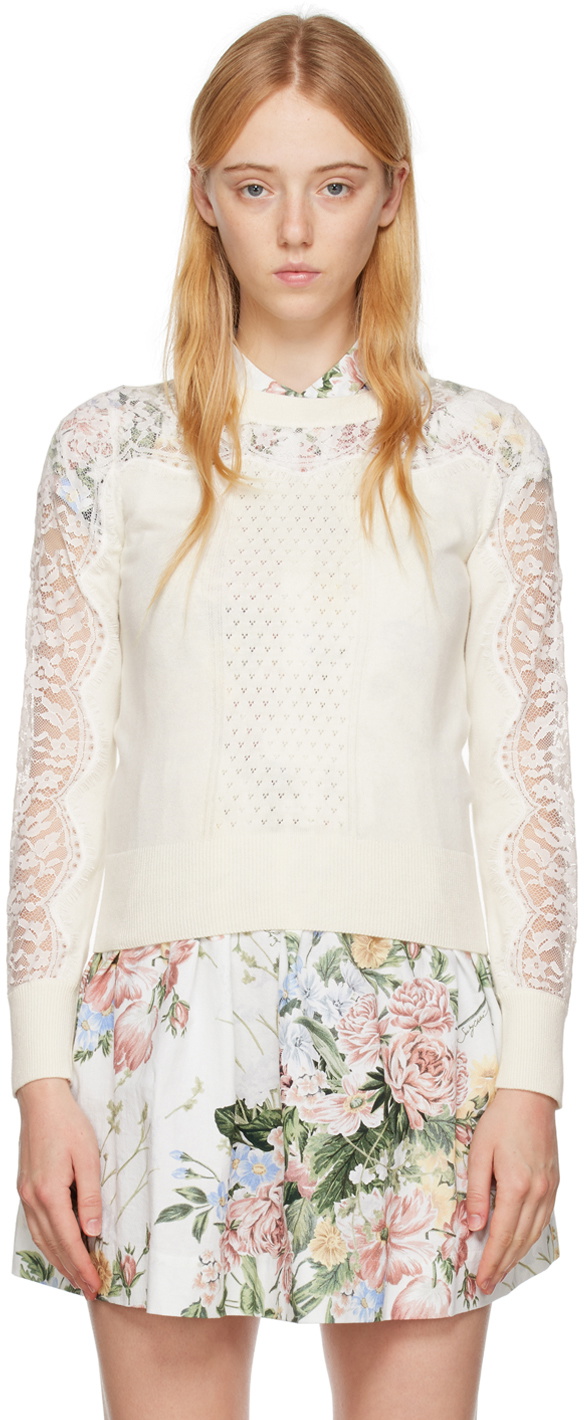 See By Chloe newest Lace Sweater