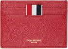 Thom Browne Red Anchor Card Holder