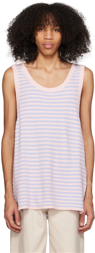 Photo: System Pink & Blue Striped Tank Top