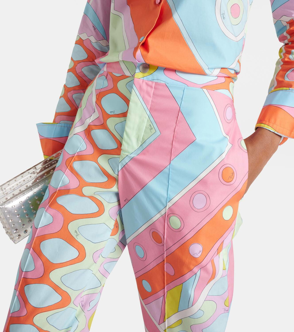 Pucci Vivara printed cotton wide-leg pants