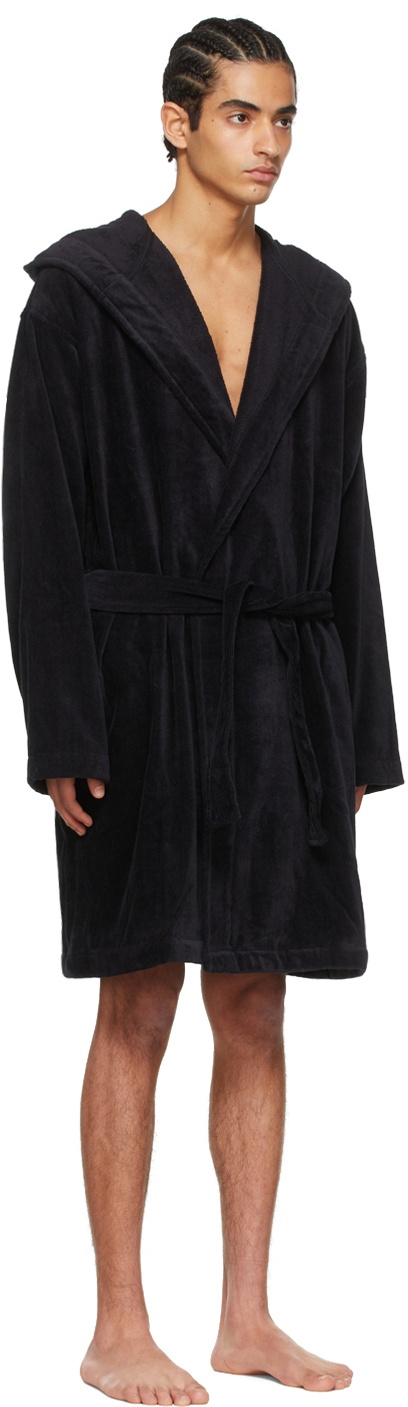 Ye Robe Y-3 Black Cotton Robe Y-3