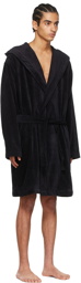 Y-3 Black Cotton Robe