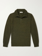 Altea - Wool and Cashmere-Blend Half-Zip Sweater - Green