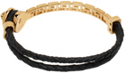 Versace Black Greca Bracelet