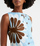 Cala de la Cruz Rhoda floral linen minidress