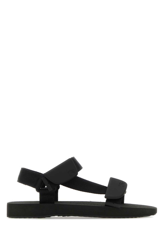 Photo: Burberry Black Fabric Trek Sandals