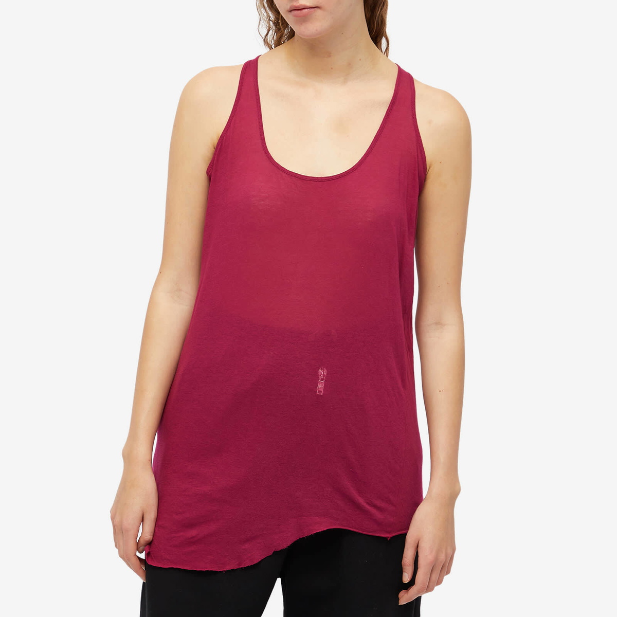 Rick Owens Women's Loose Tank Top in Fuchsia Rick Owens
