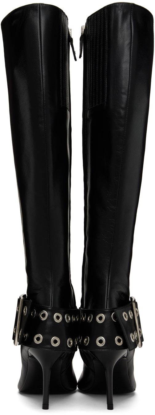 Abra spike-stud knee-high boots - Black