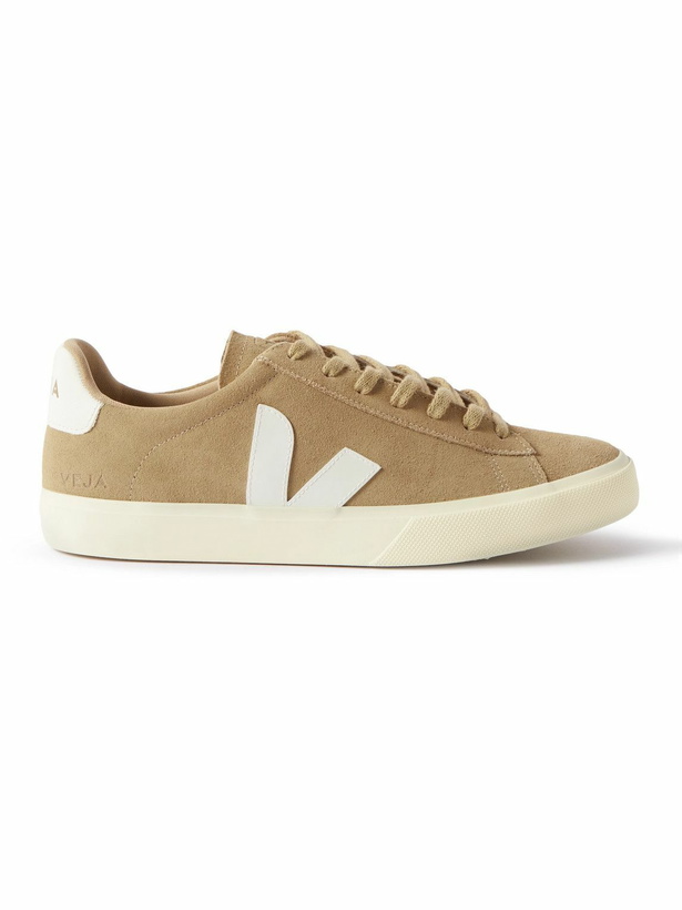 Photo: Veja - Campo Leather-Trimmed Suede Sneakers - Brown