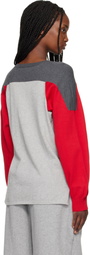 Stefan Cooke Gray & Red Liniebacker Sweater