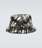 Amiri Reversible silk twill bucket hat