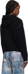Andersson Bell Black Heart Logo Zip-Up Hoodie