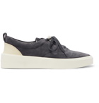 Fear of God - 101 Leather-Trimmed Suede Sneakers - Blue