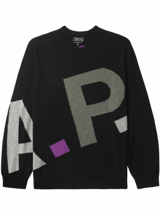 Photo: A.P.C. - Logo Merino Wool Sweatshirt