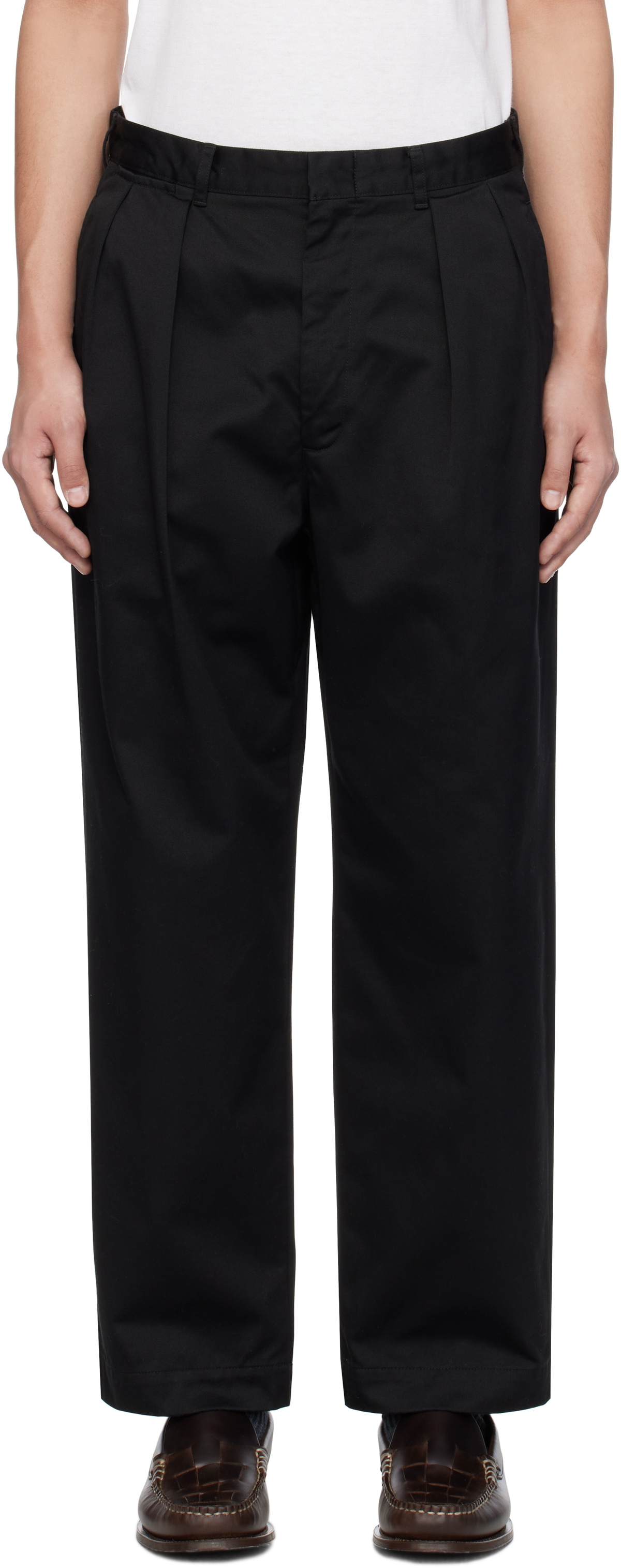 Burberry's Burberry London Two-pleat Chino Pants for Men, W32 equivalent cotton Beige type Vintage Second Hand