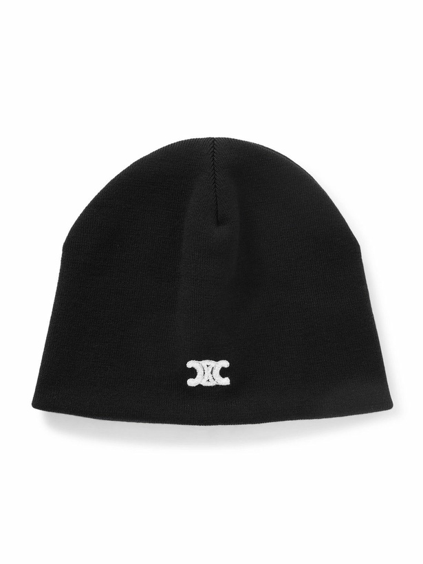 Photo: CELINE - Triomphe Logo-Embroidered Wool Beanie