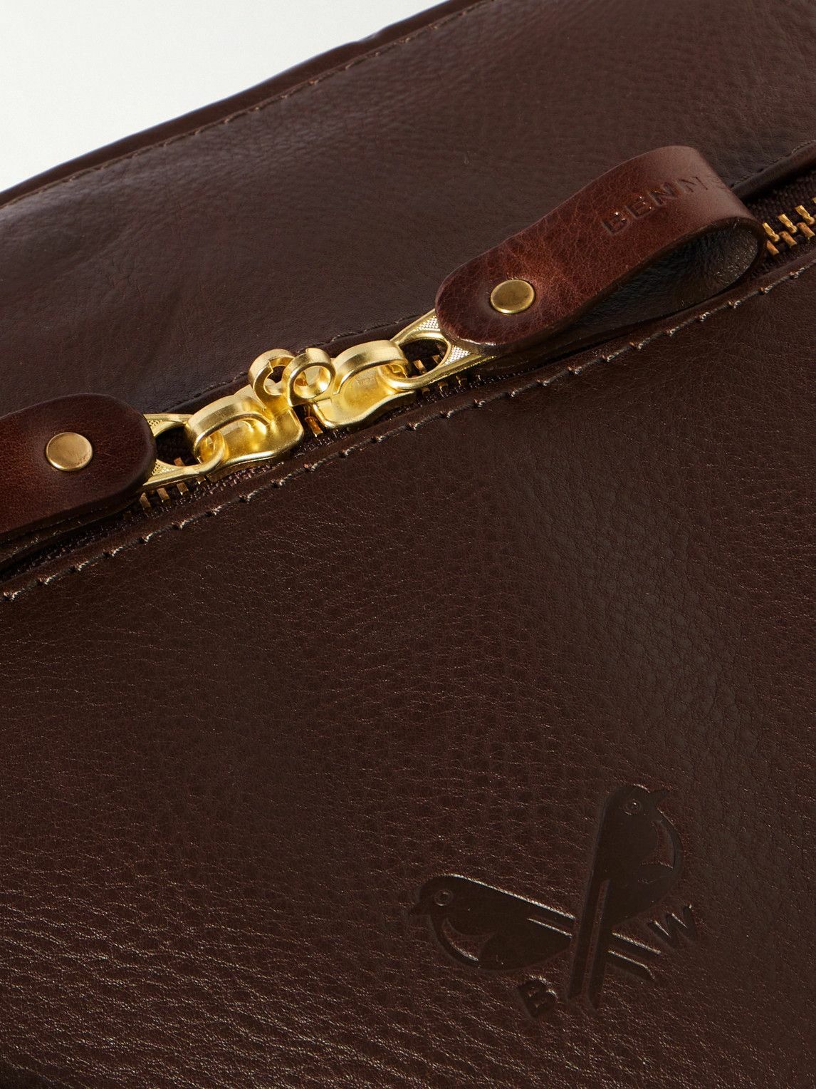 Bennett Winch - Logo-Debossed Full-Grain Leather Weekend Bag