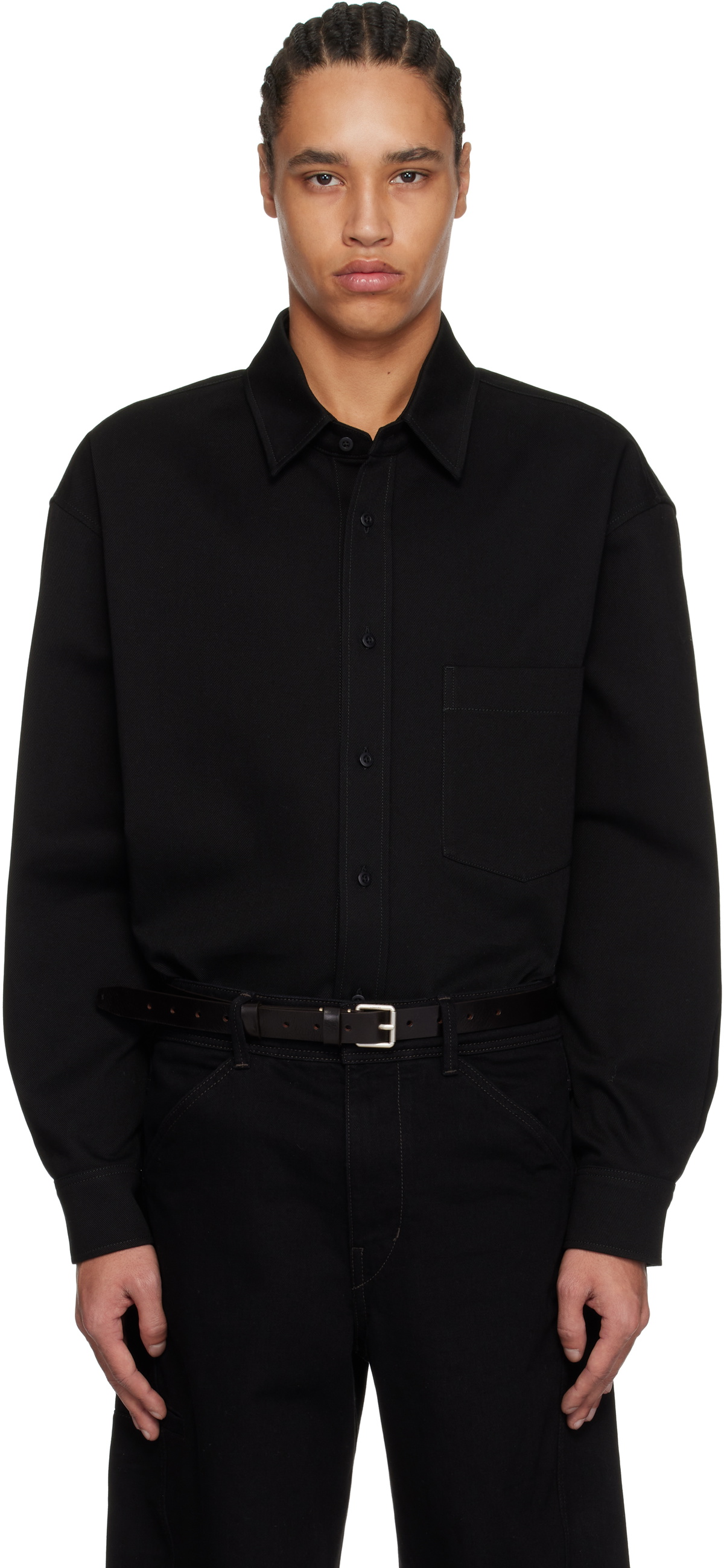 LEMAIRE Black Big Shirt Lemaire