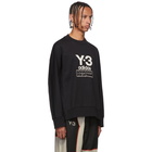 Y-3 Black Stacked Logo Sweatshirt