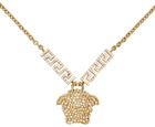 Versace Gold Crystal Medusa Necklace