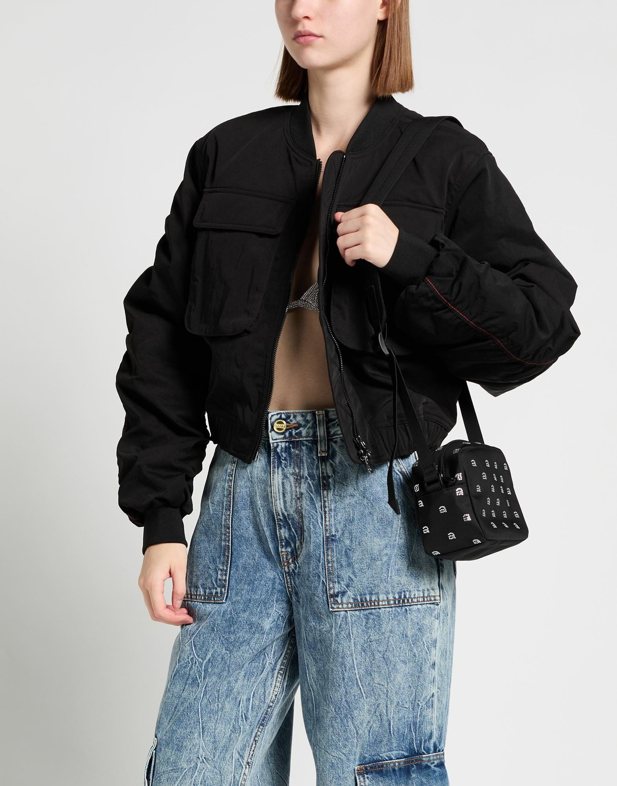 Alexander Wang Womens Cross-body bag in Black