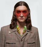 Gucci - Mask-frame sunglasses