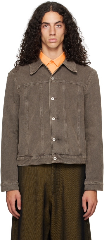 Photo: Omar Afridi Brown Axes Denim Jacket