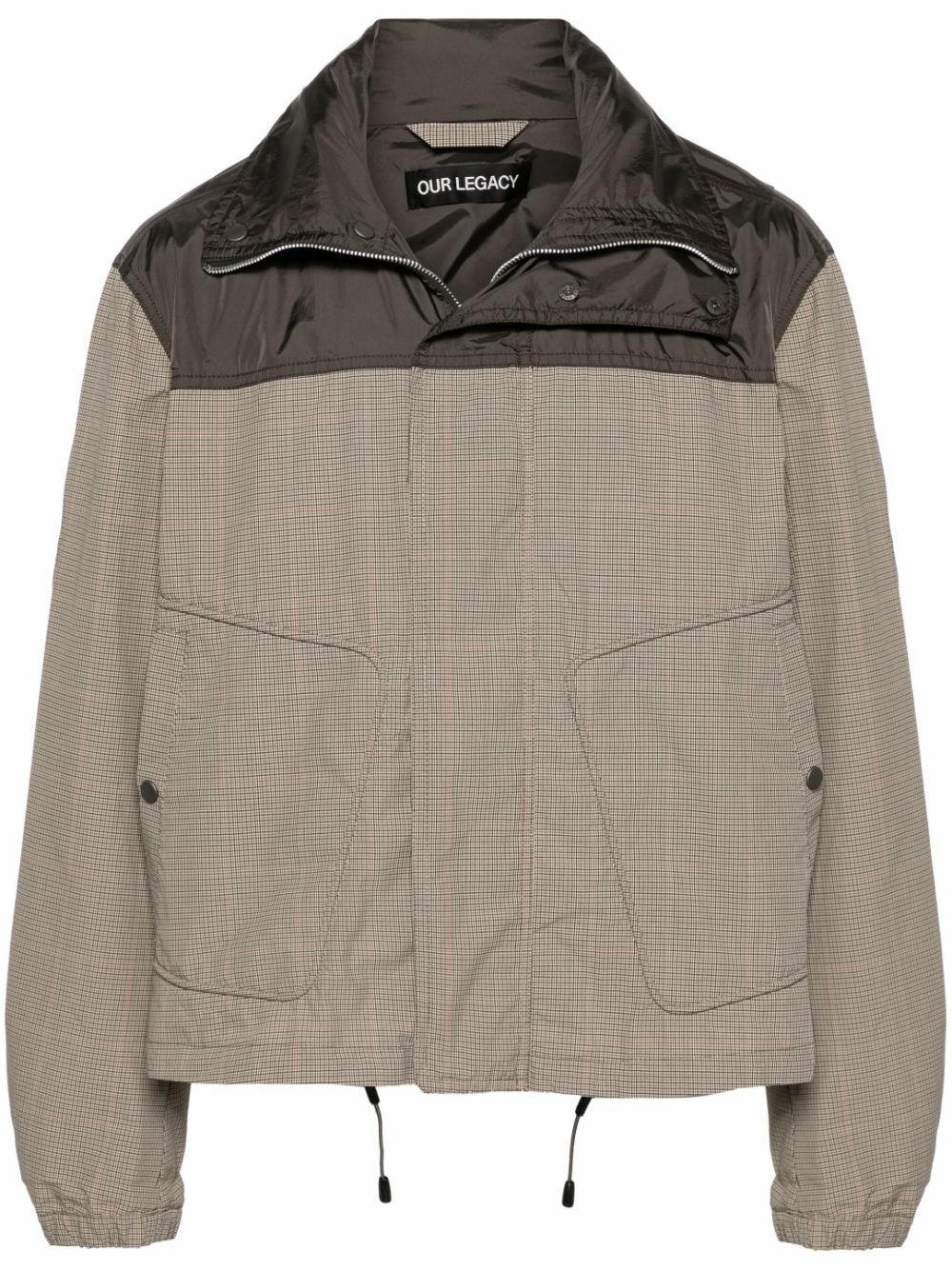 OUR LEGACY Brown Shigatsu Plaid-Check Hooded Jacket Our Legacy