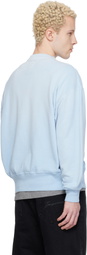 Maison Kitsuné Blue KURO Edition Sunfaded Fox Sweatshirt