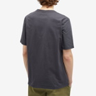 Folk Men's Contrast Sleeve T-Shirt in Graphite