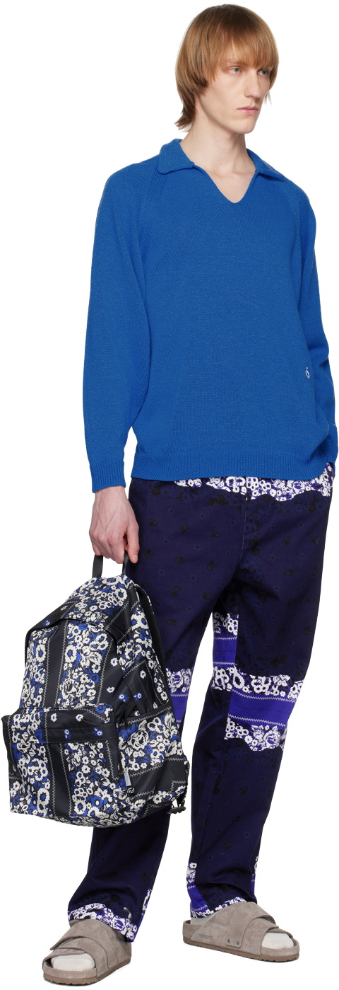 NOMA t.d. Blue Skipper Neck Sweater