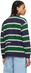AAPE by A Bathing Ape Navy Striped Long Sleeve T-Shirt