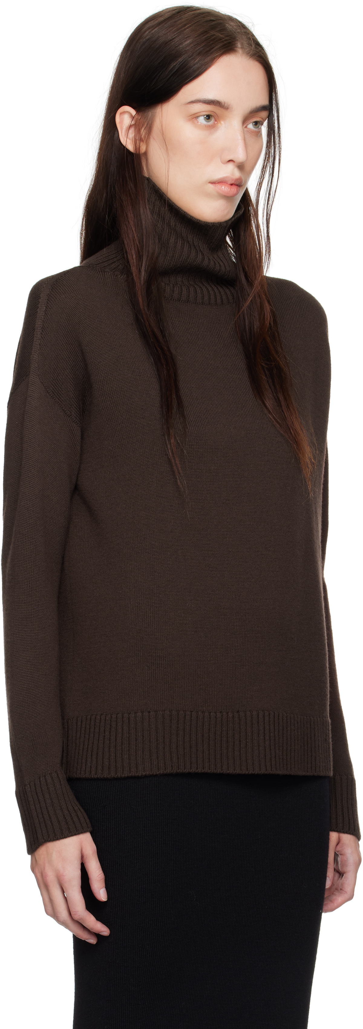 Max Mara Leisure Brown Superbo Turtleneck