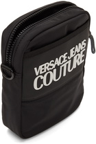 Versace Jeans Couture Black Range Logo Type Messenger Bag