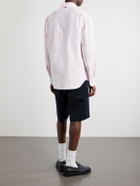 Thom Browne - Button-Down Collar Garment-Dyed Linen Shirt - Pink
